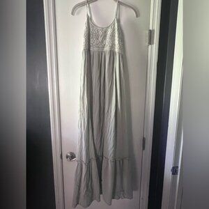 Elegant Sage Green  Maxi Dress